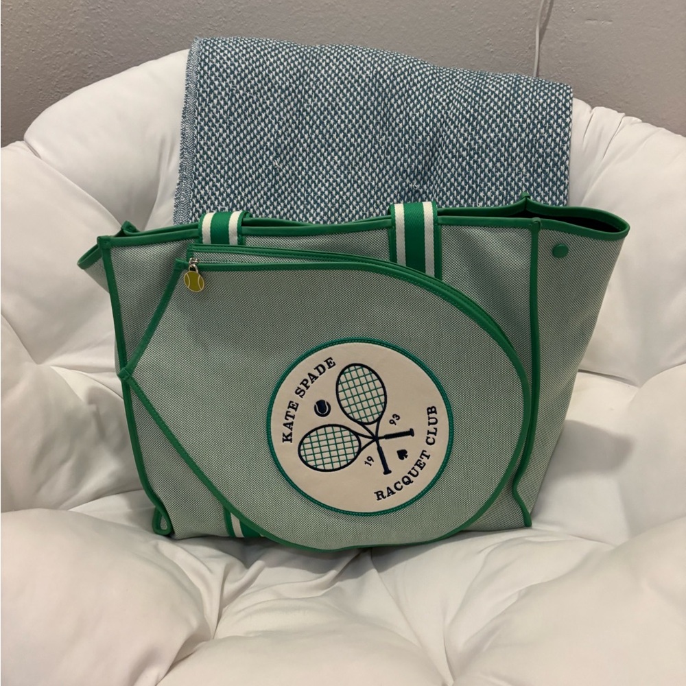 Kate Spade Mint Green Tennis Tote